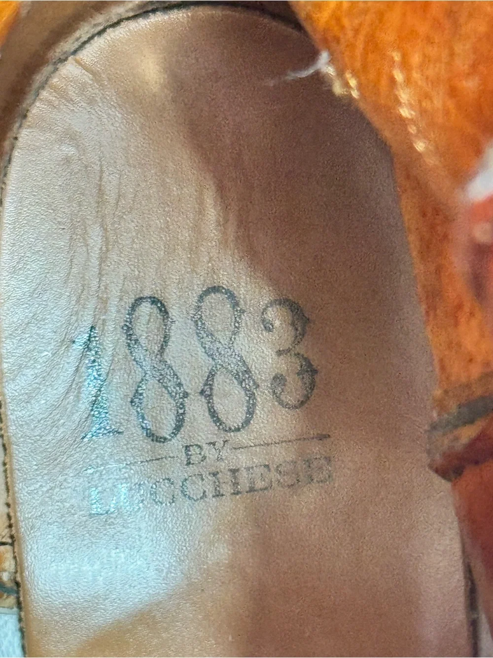 Lucchese Brown Leather Western Cowboy Boots - Picture 8 of 10